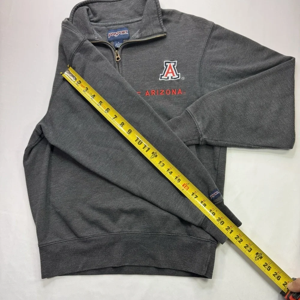 Vintage University of Arizona Pullover Jansport Sweatshirt 1/4 Zip Size Small 10